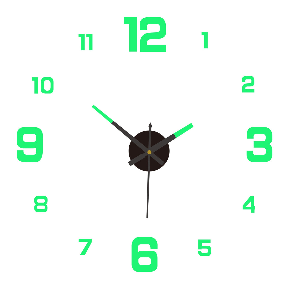 ⭐️⏰3D DIY Luminous Acrylic Wall Clock Set
