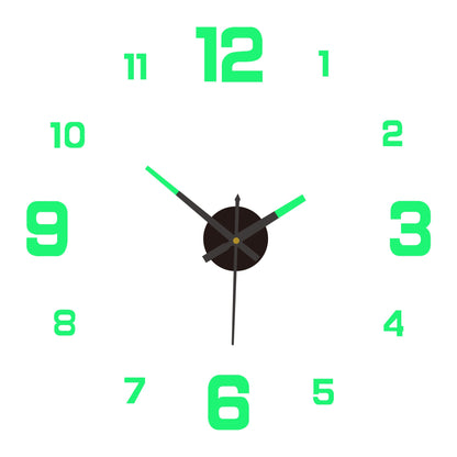 ⭐️⏰3D DIY Luminous Acrylic Wall Clock Set