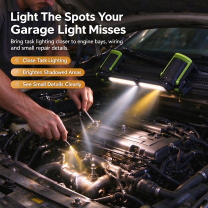 🧲💡Multifunctional Detachable Magnetic LED Auto Repair Work Light