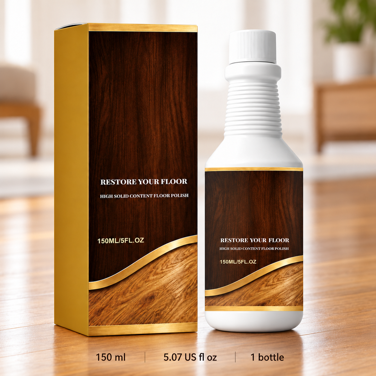 ⏰ Limited-time 50% off — Professional Wood Floor Scratch Repair Floor Polish Restorer