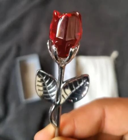 💖Eternal Love Metal Crystal Rose Timeless Gift for Valentine's Day, Mother's Day, Birthdays, and Anniversaries Water-Resistant
