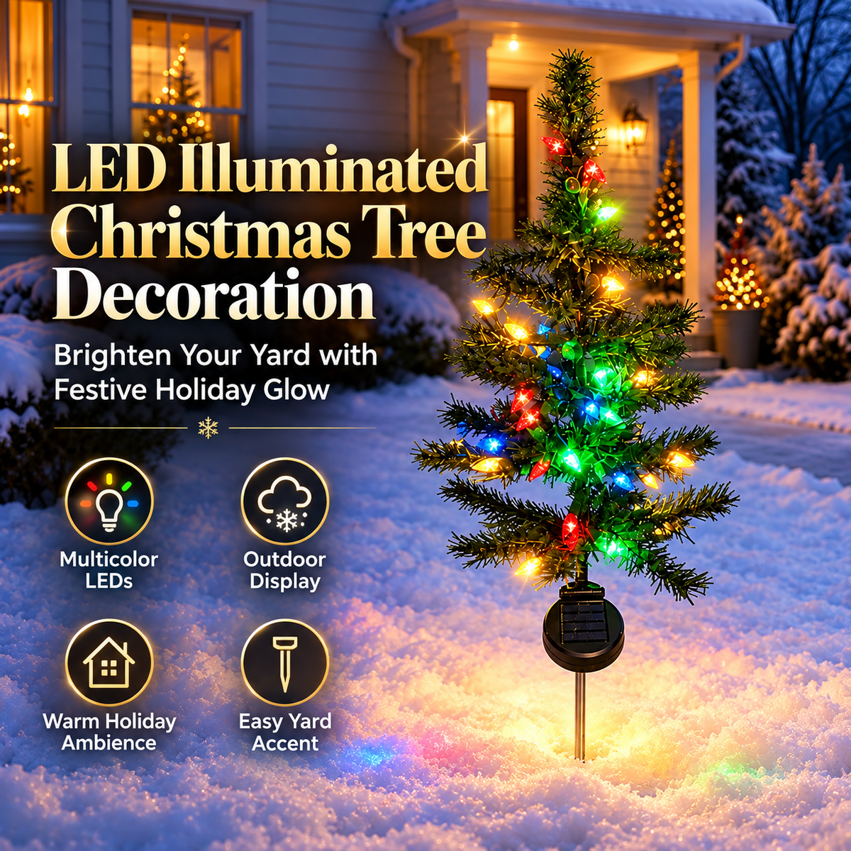 🎄LED-lit Christmas tree ornament