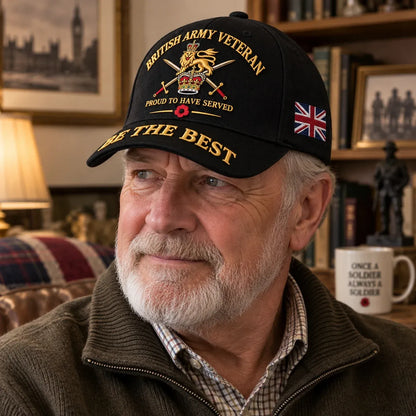 🎖️ British Army Veteran Cap – Proud to Have Served