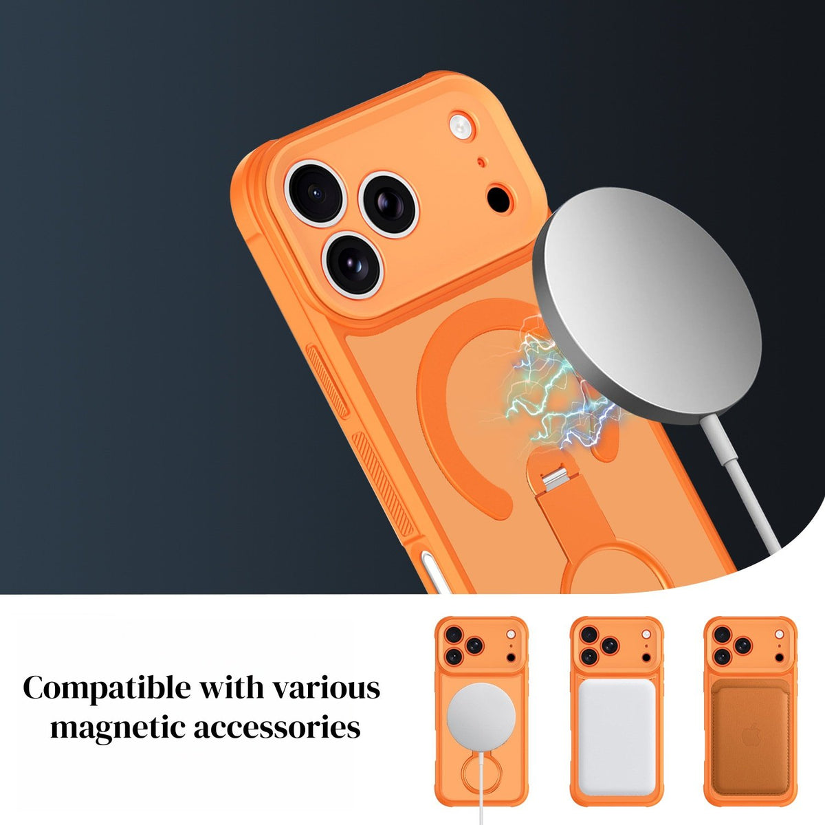 360° Rotating Magnetic Case for Compatible with iPhone 17 ProMax