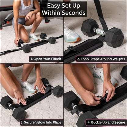 Adjustable Hip Thrust Belt for Dumbbells
