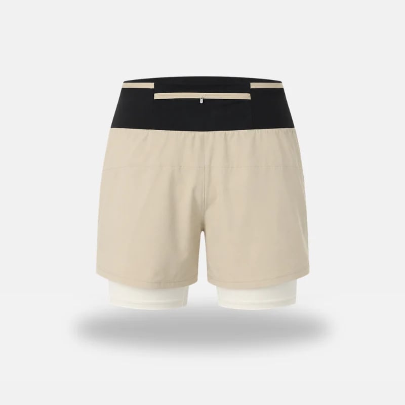 Marathon Pro Shorts — Front Mesh Storage Belt · Right Inner Liner Phone Pocket · Rear Zip Pocket · Anti-Chafe Liner