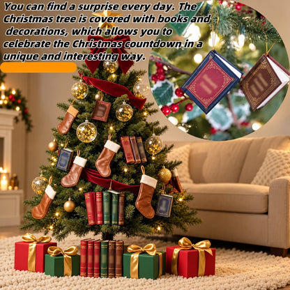 2026 Mini Book Ornament Advent Calendar A Christmas Countdown Made for Book Lovers 📚🎄