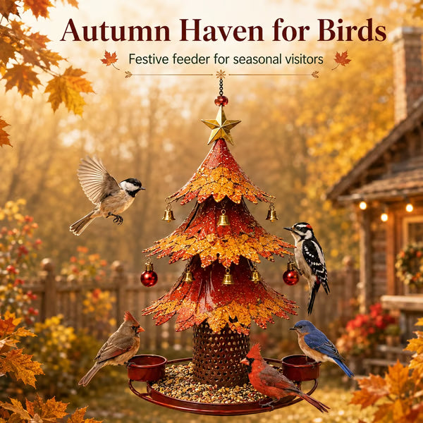 🎁🍂Christmas Tree Bird Feeder🎄Festive Backyard Holiday Decor