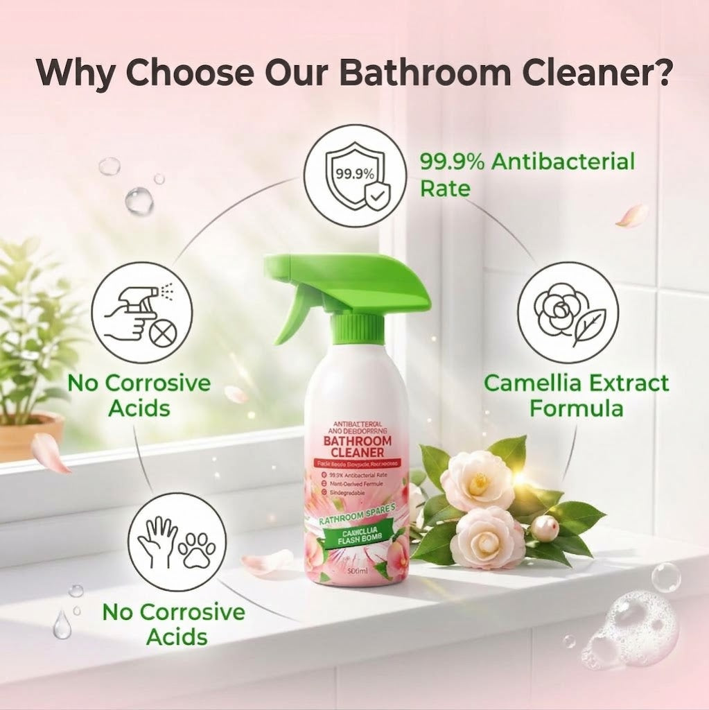 🔥 50% Off 🔥 Multi-Purpose Bathroom Cleaner – Powerful Stain Removal