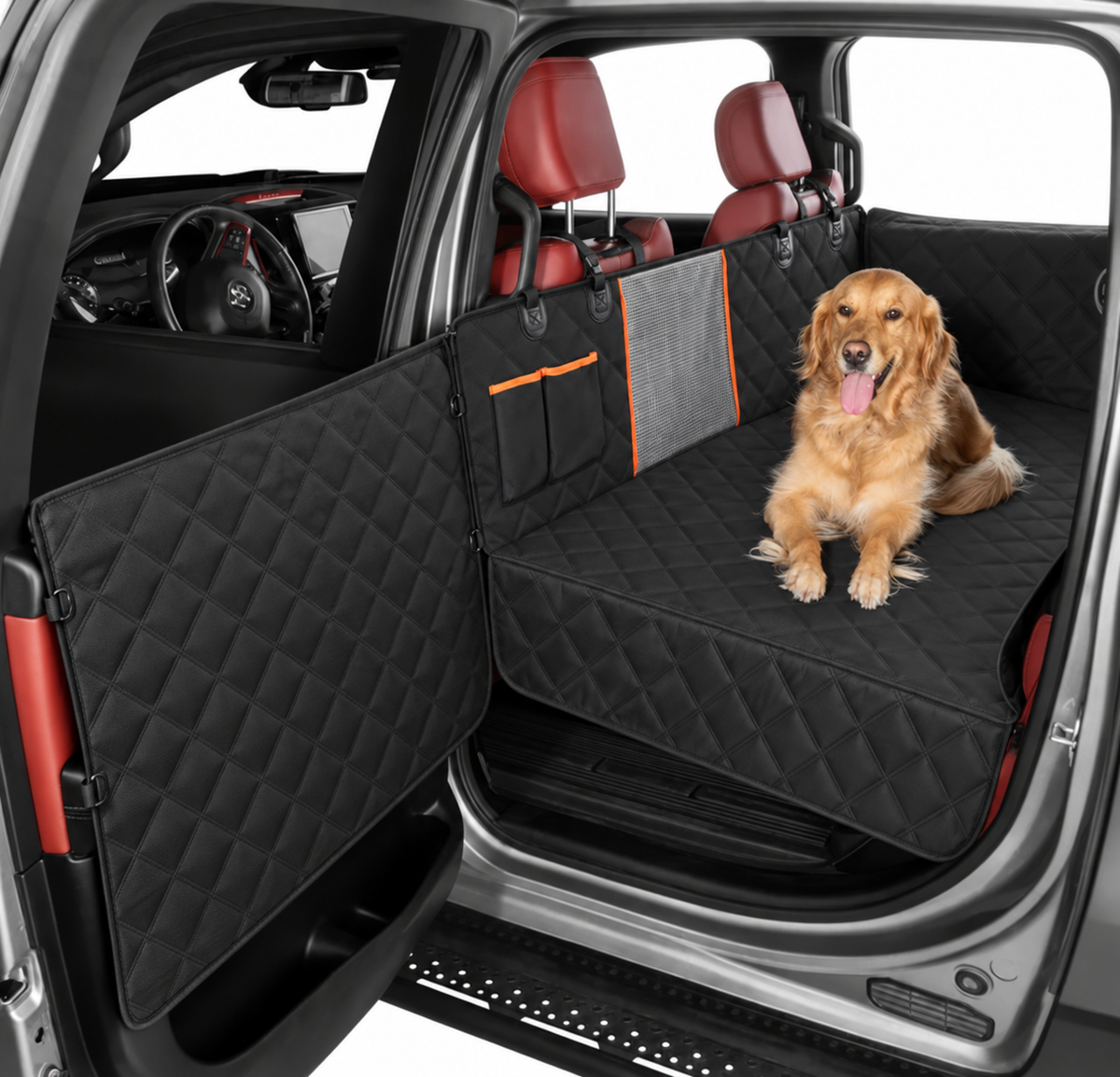 Hard Bottom Backseat Extenders for Dogs with Door Protection