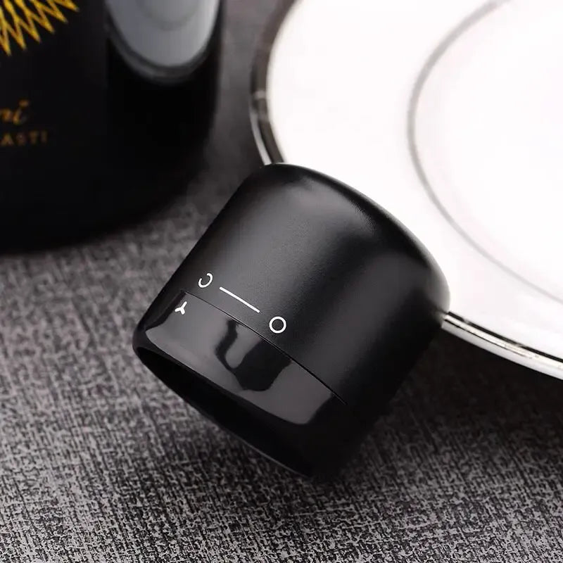 Vacuum wine stopper.Champagne and wine, red wine and liquor