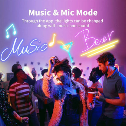 ⏳ CHRISTMAS HOT SALE ONLY $19.99!! ✨🌟 Faux Fur Neon Light Strip – 360° All-round Glow ✨