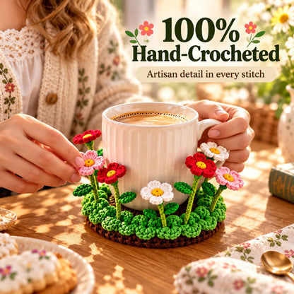 🌸49% OFF🌸Handmade Crochet Floral Coaster | Everlasting Table Art 🌸
