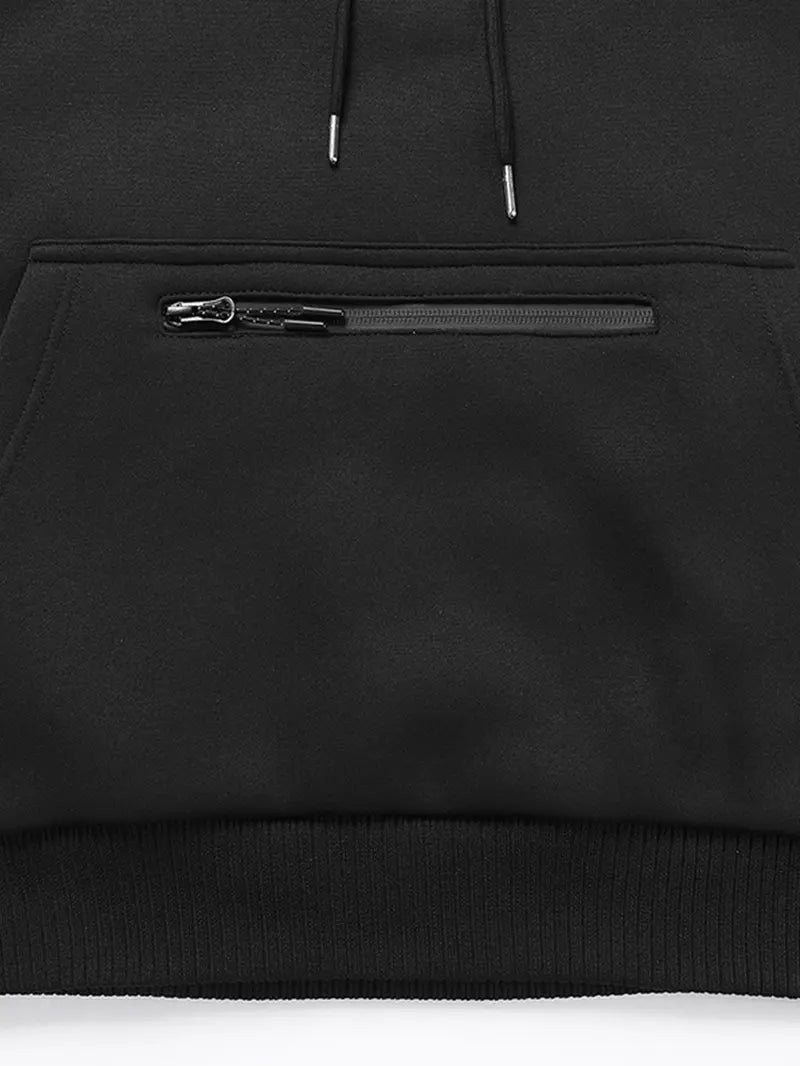 🔥 Men's 26-Zone Heated Hoodie – USB Powered Half-Zip Winter Pullover