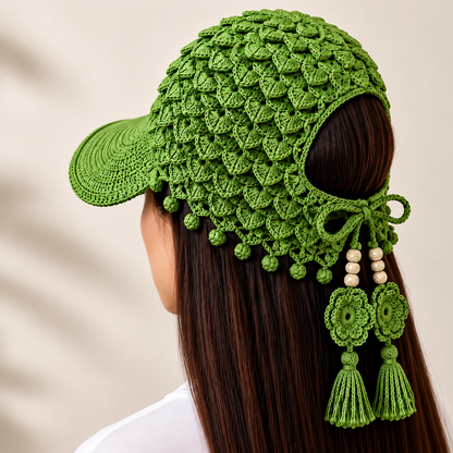 🔥LAST DAY 50% OFF - 🍂 Women’s Handmade Crochet Autumn Baseball Cap