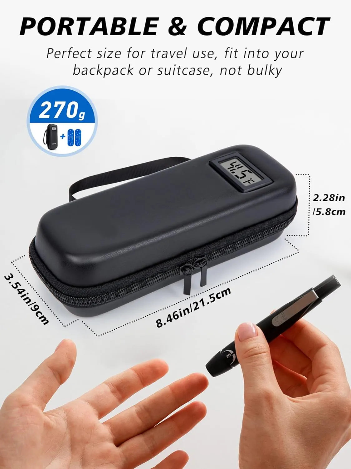 🔥Insulin Cooler Travel Case with Temperature Display
