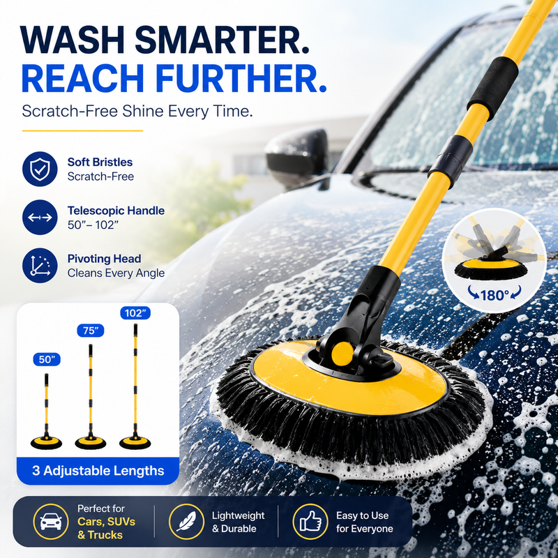Dual Magnetic Car Windshield Cleaner | Streak-Free Auto Glass Cleaning Kit