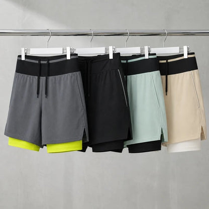 Marathon Pro Shorts — Front Mesh Storage Belt · Right Inner Liner Phone Pocket · Rear Zip Pocket · Anti-Chafe Liner