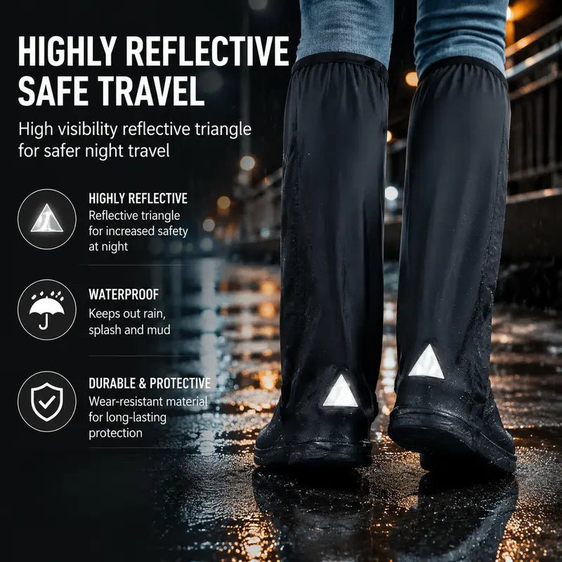 Waterproof Rain Boot Shoe Cover Non-Slip Waterproof Boot Covers 🥾