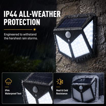 ✅【Buy one, get one free】 Auto light up when motion detected, powered fully by sunlight!