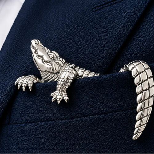 Luxury Sculpted Animal Brooch – Premium Statement Piece for Suits & Blazers