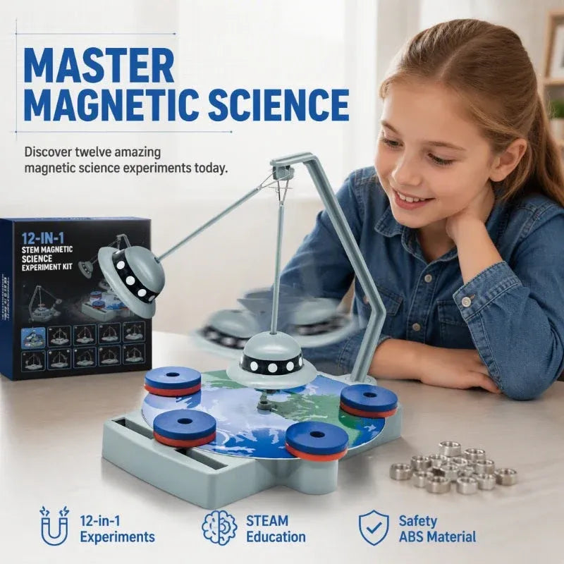 🧲12-in-1 Magnet Science Experiment Kit Educational Toy for Kids