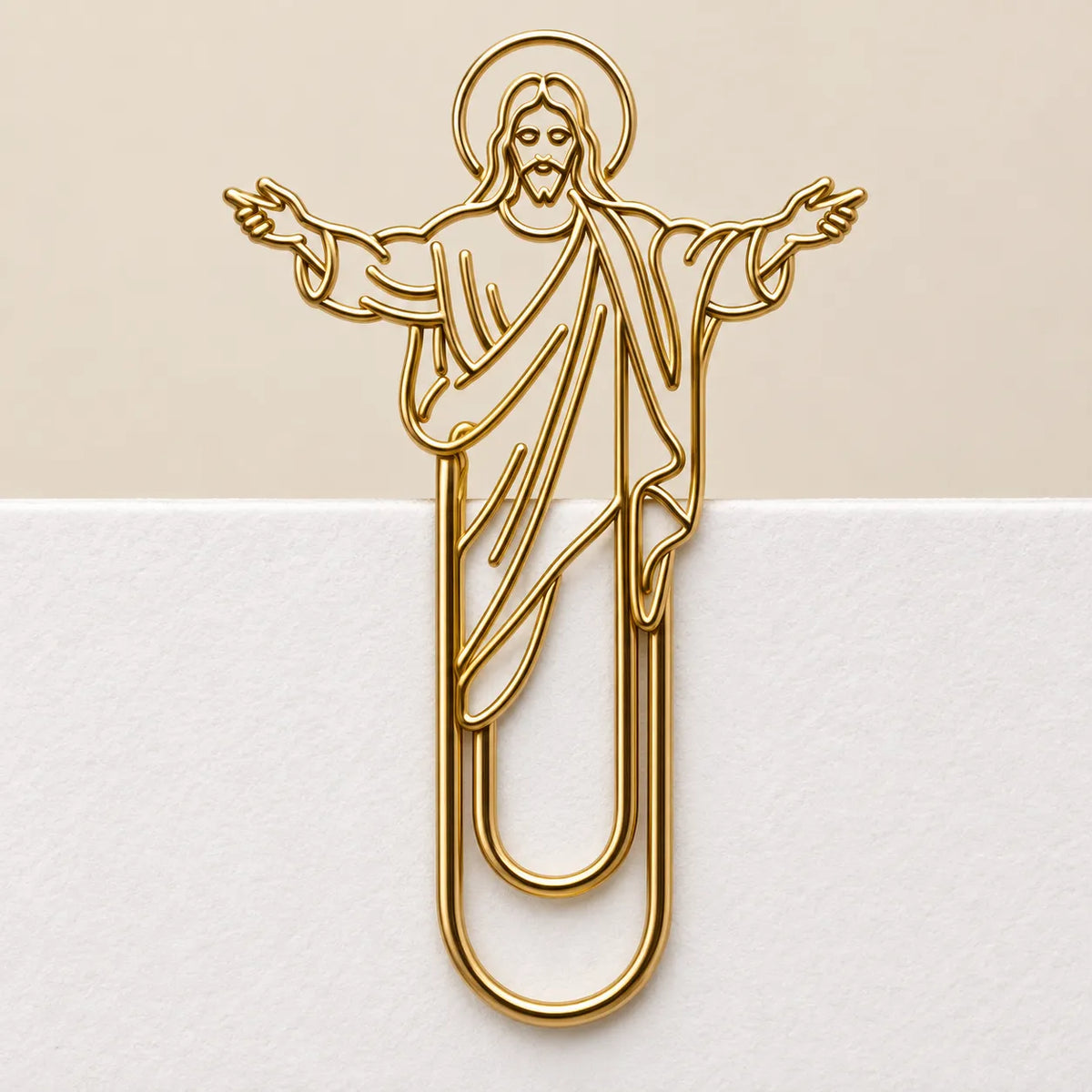 ✝️📚Faith-Inspired Gold Paper Clips — Meaningful Christian Bookmarks