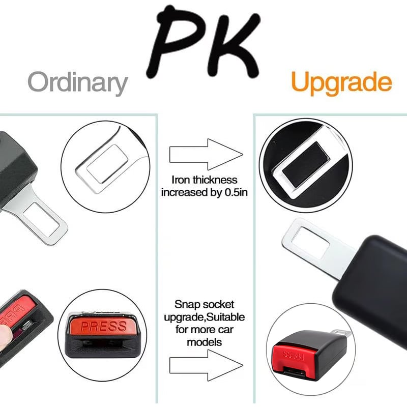 Car Seat Belt Buckle Extender 🚗 – Convenient Extension Clip