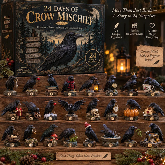 24 Days of Crow Mischief — 24 Clever Little Troublemakers 🖤