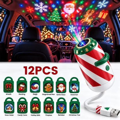 🎄Last Day 49% OFF🎅Merry Ride Christmas Car Projector Light