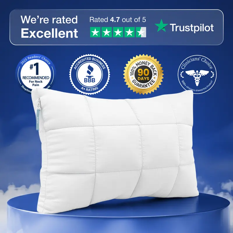 Luxury Cooling Pillow with 3-in-1 Adjustable Support 💤