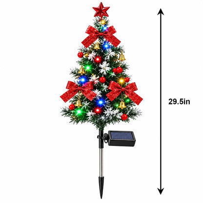 🎉🎄 Solar Christmas Tree Lights – DIY Outdoor Holiday Decor