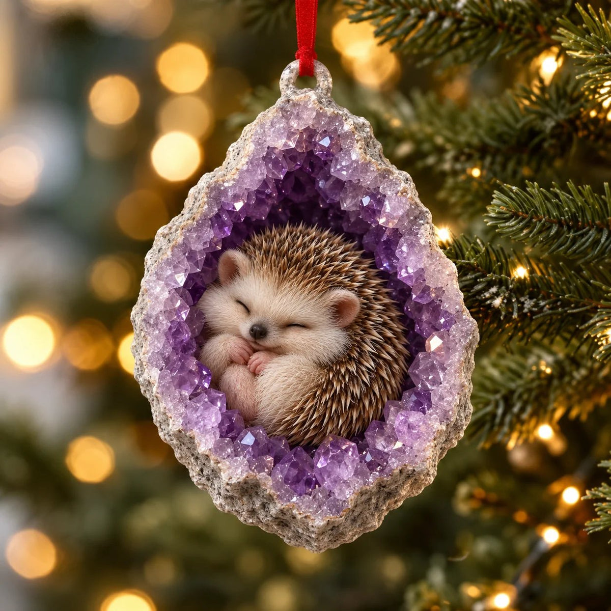 🎄 Woodland Geode Animal Ornaments | 10 Christmas Designs