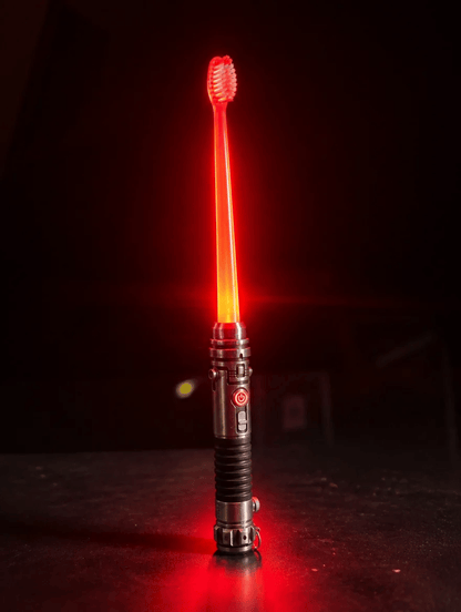 Galactic Glow LED Manual Toothbrush ⚡Soft Bristles, Ergonomic Grip & 30-Day Replaceable Battery 🦷