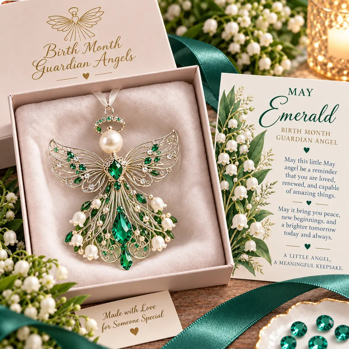 ⏳ Last Day 49% OFF – 👼 Birth Month Guardian Angel | 12 Birthstone-Inspired Keepsakes for Meaningful Gifts ✨