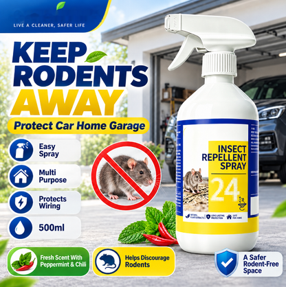 🐀50% OFF NOW ! ✨All-Purpose Rodent Repellent Spray – Non-Toxic Safe Indoor Mouse Deterrent