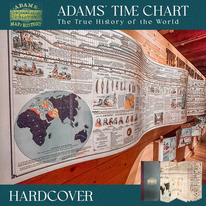 🌟📜 Adams Time Chart 2.0 – 6,000 Years of Biblical & World History | Hardcover Chronological Chart