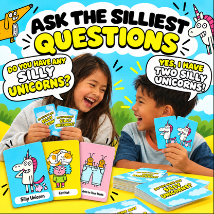 😂 48% OFF Today!  🎁Super Silly Go Fish Card Game for Kids & Family Game Night