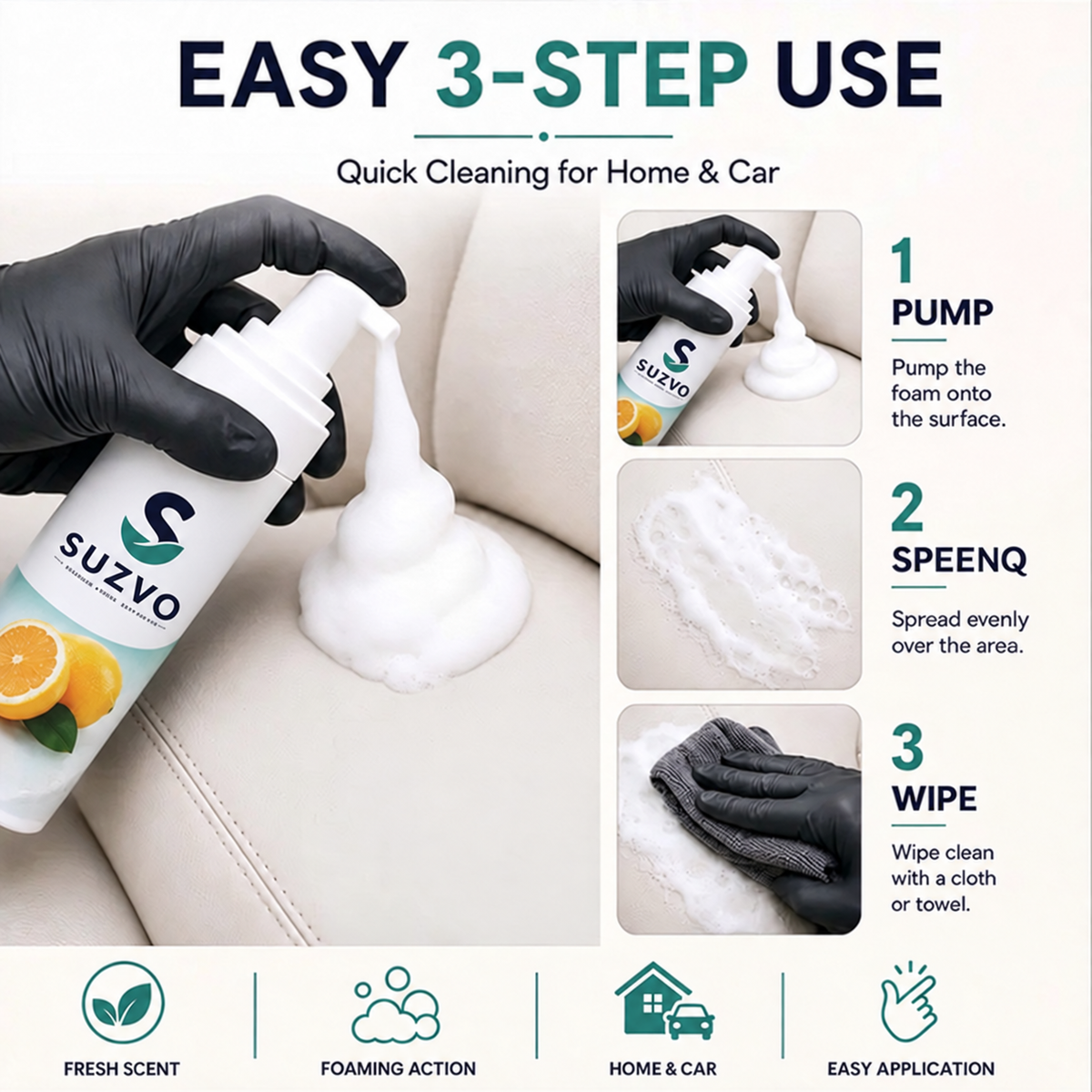 Multi-purpose Cleaning Mousse Foaming Cleaner 🧼