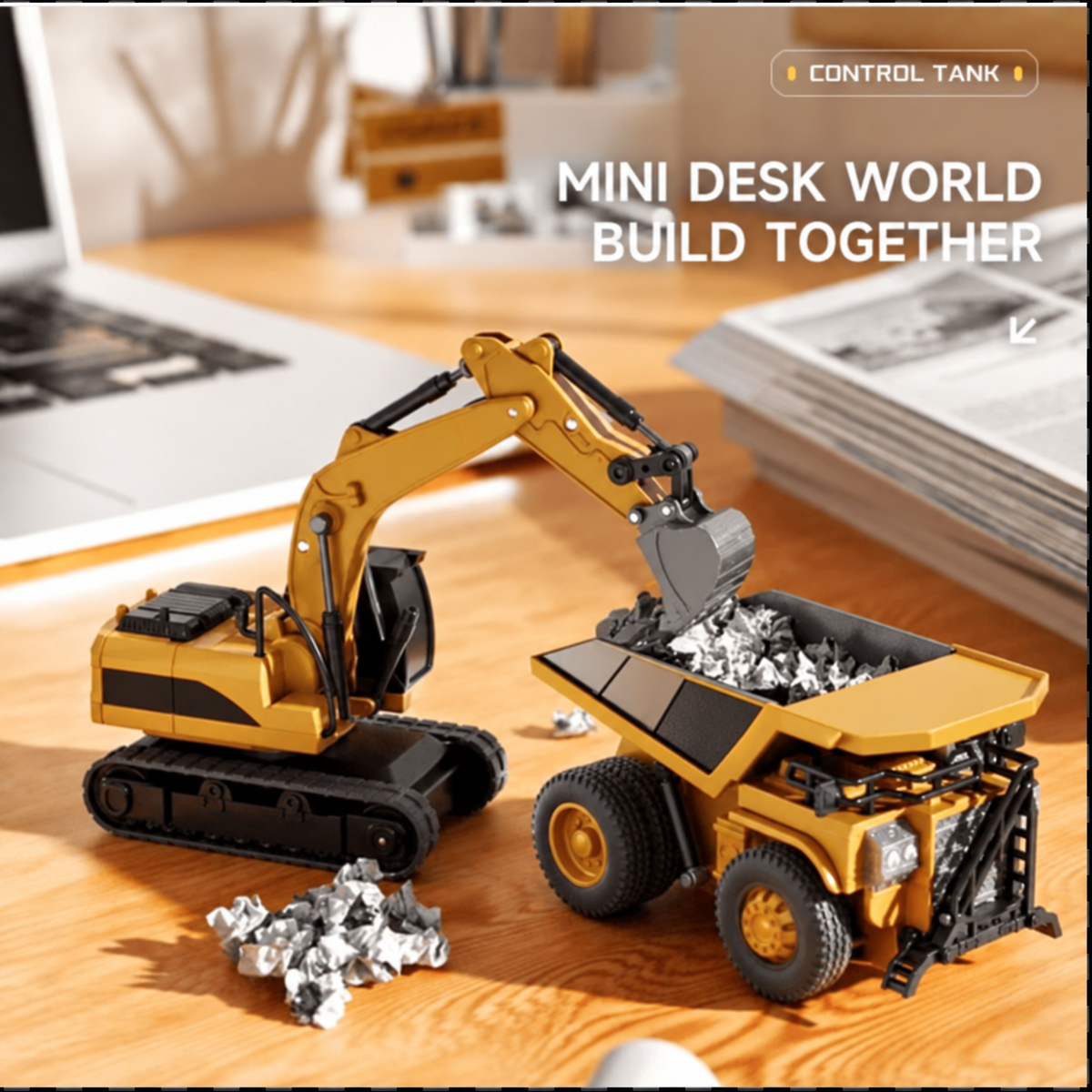 🚜 1:64 Premium Alloy Mini RC Construction Set