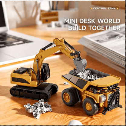 🚜 1:64 Premium Alloy Mini RC Construction Set
