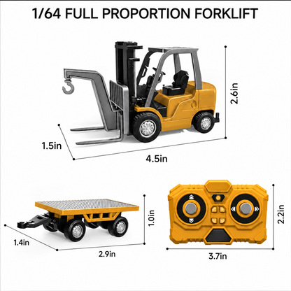 🚜 1:64 Premium Alloy Mini RC Construction Set