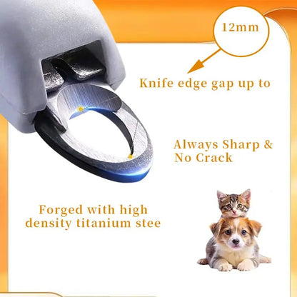 🏆 50K+ SOLD! – Almost Gone🔥🎁LED Light Pet Nail Clippers - 5X Magnification