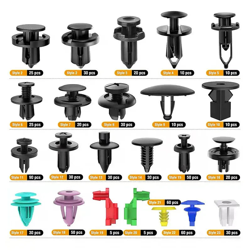 680Pcs Car Retainer Clips & Fastener Remover
