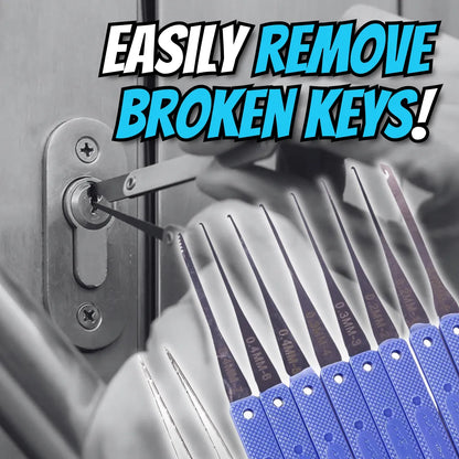 ⭐💯 👍12 pc Broken Key Extractor and Removal Tool Set - Fix jammed locks and keyholes