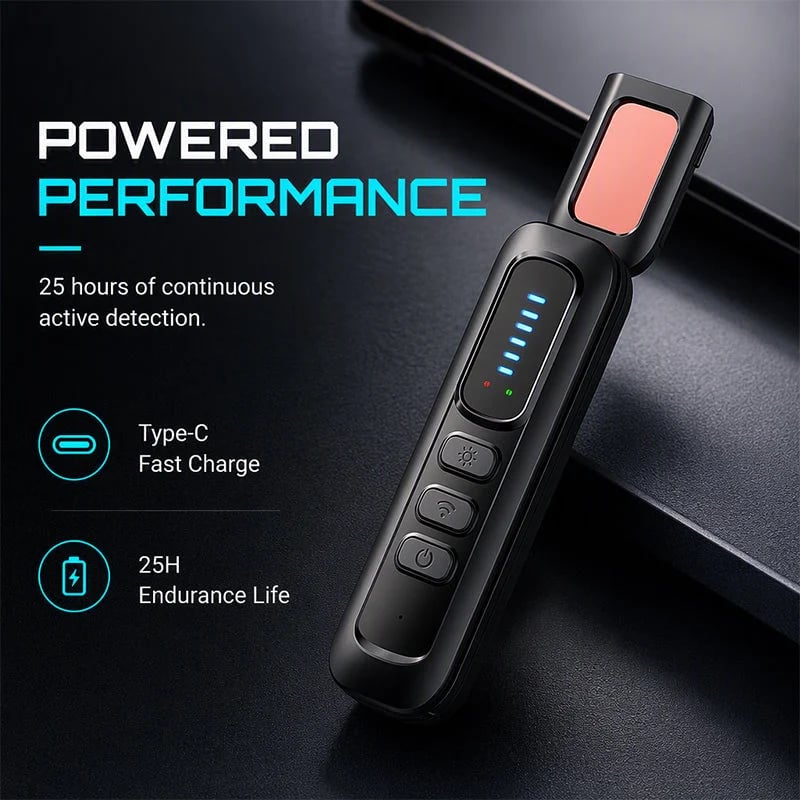 🔍 T19 6-in-1 Hidden Camera Detector – RF, GPS & Bug Finder for Privacy Protection