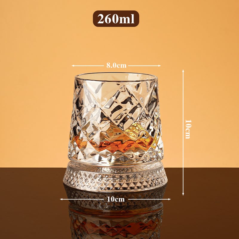 360 Degree Rotating Whiskey Glass