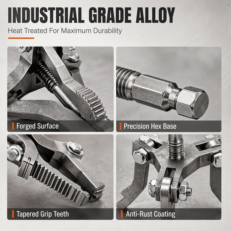 ⏰Universal 3-Jaw Broken Pipe Extractor for Hand Drills