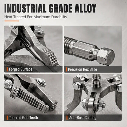 ⏰Universal 3-Jaw Broken Pipe Extractor for Hand Drills