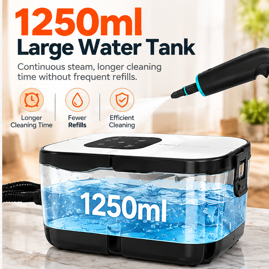 🔥 2500W High-Pressure Steam Cleaner – 6 Adjustable Levels & Multi-Surface Deep Cleaning